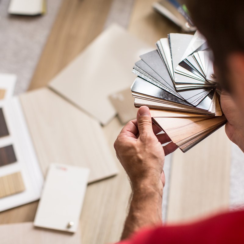Looking at different flooring products